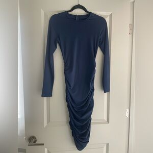 Navy Long Sleeve Dress